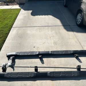 TOYOTA TACOMA STEEL SIDE STEP HEAVY DUTY BARS - pair comes with all parts incl.
